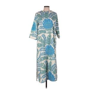 Tuckernuck Jamie Chinoiserie Blue White Maxi Dress XS